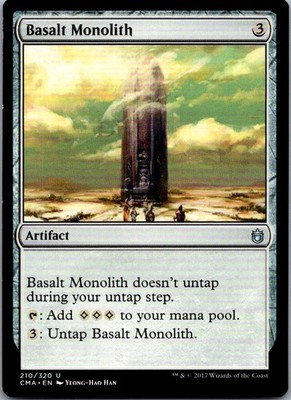 Basalt Monolith 210 Uncommon Commander Anthology Magic: The Gathering Near Mint