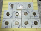 1899-1914D  Barber Dimes Lot of 11 90% Silver 10c Lot BD1