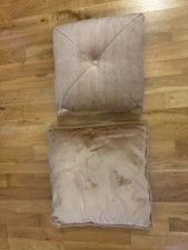 ￼ Dusty Pink Velvet Draylon Cushions Suitable For Any Sofa Or Bed As Decoration