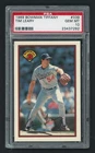 1989 Bowman Tiffany Baseball Tim Leary #339 PSA 9