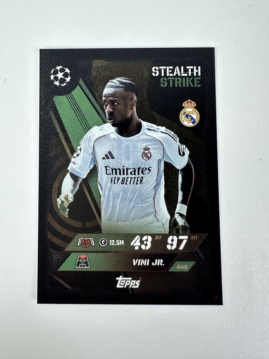 Vini Jr. Stealth Strike Match Attax 25/26 Card #449 | eBay UK