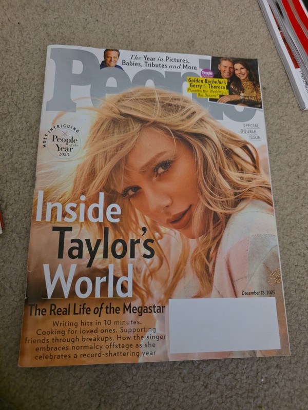 TAYLOR SWIFT - INSIDE HER WORLD December 18, 2023 PEOPLE Magazine