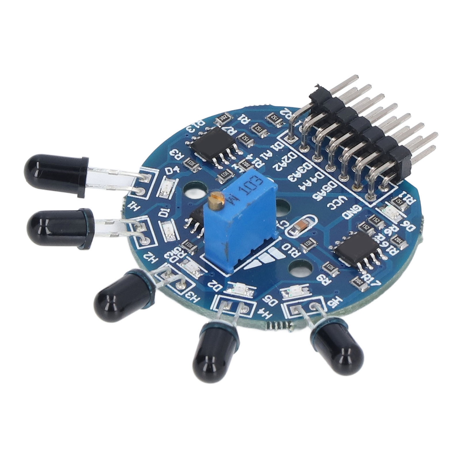 5 Way Flame Sensor Module Fire Extinguisher Sensor Board With Indicator Digital