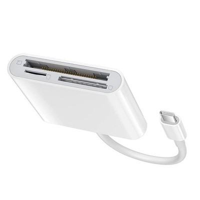 USB C Card Reader for CF SD TF Memory Cards Supports 64GB for Phone Tablet PC
