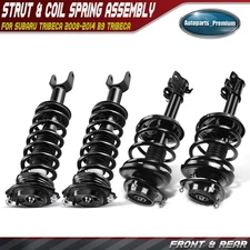 4x Front & Rear Complete Strut & Coil Spring Assembly for Subaru Tribeca 08-14