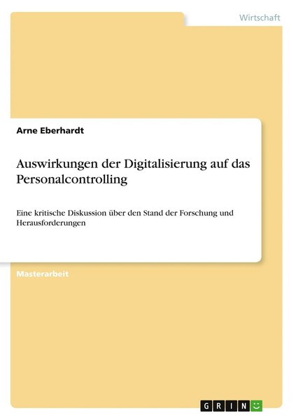 Arne Eberhardt | Auswirkungen Der Digitalisierung Auf Das Personalcontrolling-image
