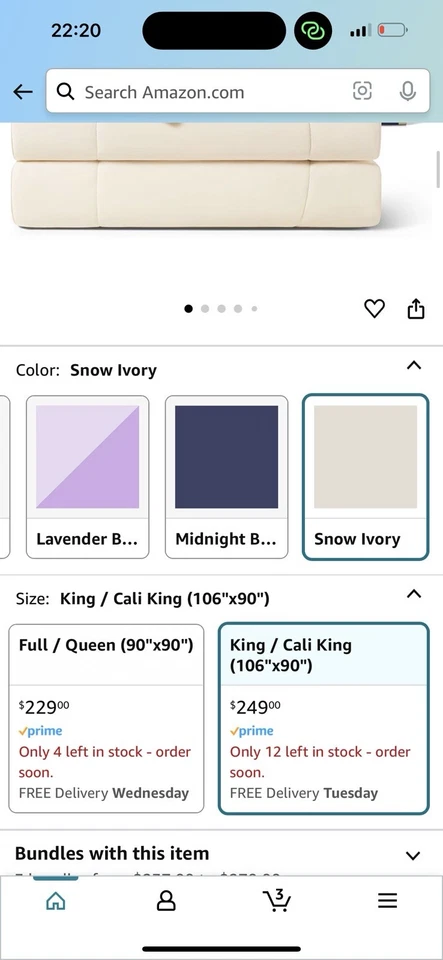 "Edredón de enfriamiento R Evercool manta completa/queen marfil cama caliente 90"" X 90""" Foto 2 de 4