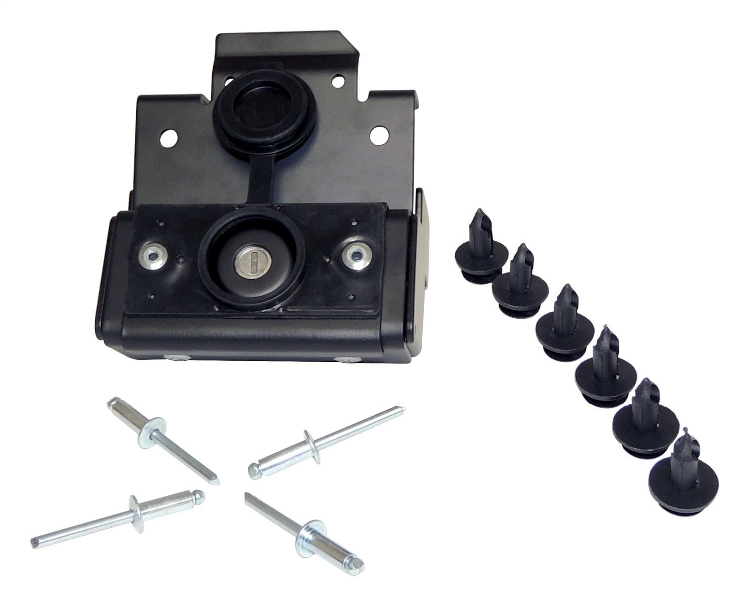 Crown Automotive Hood Lock Kit with Lock Clips and Rivets 82213051AB