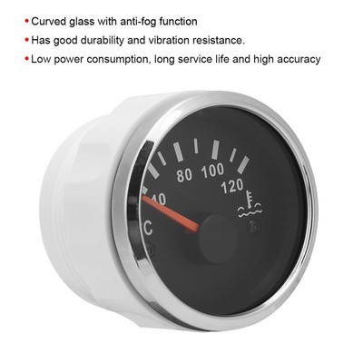 _Electromagnetic Water Thermometer 52mm 12~24V Vehicle Water Temp Gauge 40~120 