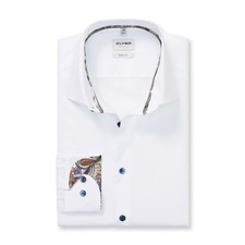 Olympus Level Five men's business shirt body fit white 204084 00