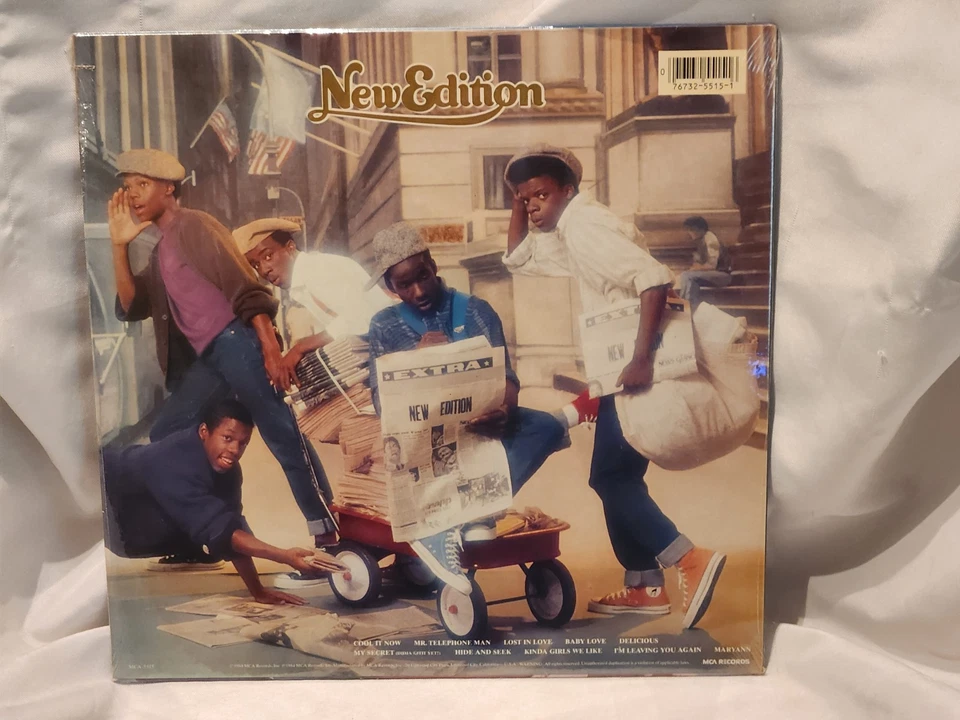 NEW VTG New Edition Self-Titled Vinyl LP Album 1984 MCA Records 5515 Bobby Brown - Image 4 of 4