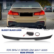 All Glossy Black Rear Trunk Spoiler Wing Lip For Bmw 5-series G30 2017-2023 M5 All Glossy Black Rear Trunk Spoiler Wing Lip For Bmw 5-series G30 2017-2023 M5