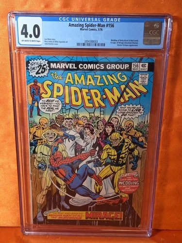 Amazing Spider-Man #156 1st Appearance Mirage! Marvel 1976 CGC 4.0