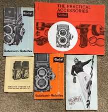 Original Brochures For Rolleicord, Rolleiflex, Lot D