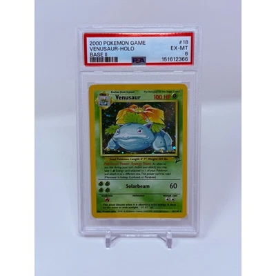2000 POKEMON BASE SET 2 #18 VENUSAUR-HOLO PSA 6 - image 1 of 2