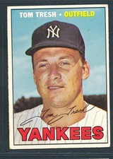 1967 Topps #289 TOM TRESH New York Yankees ~ VG surface issues