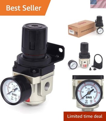 Compact Adjustable Air Pressure Regulator 0-150 PSI - Heavy Duty Performance