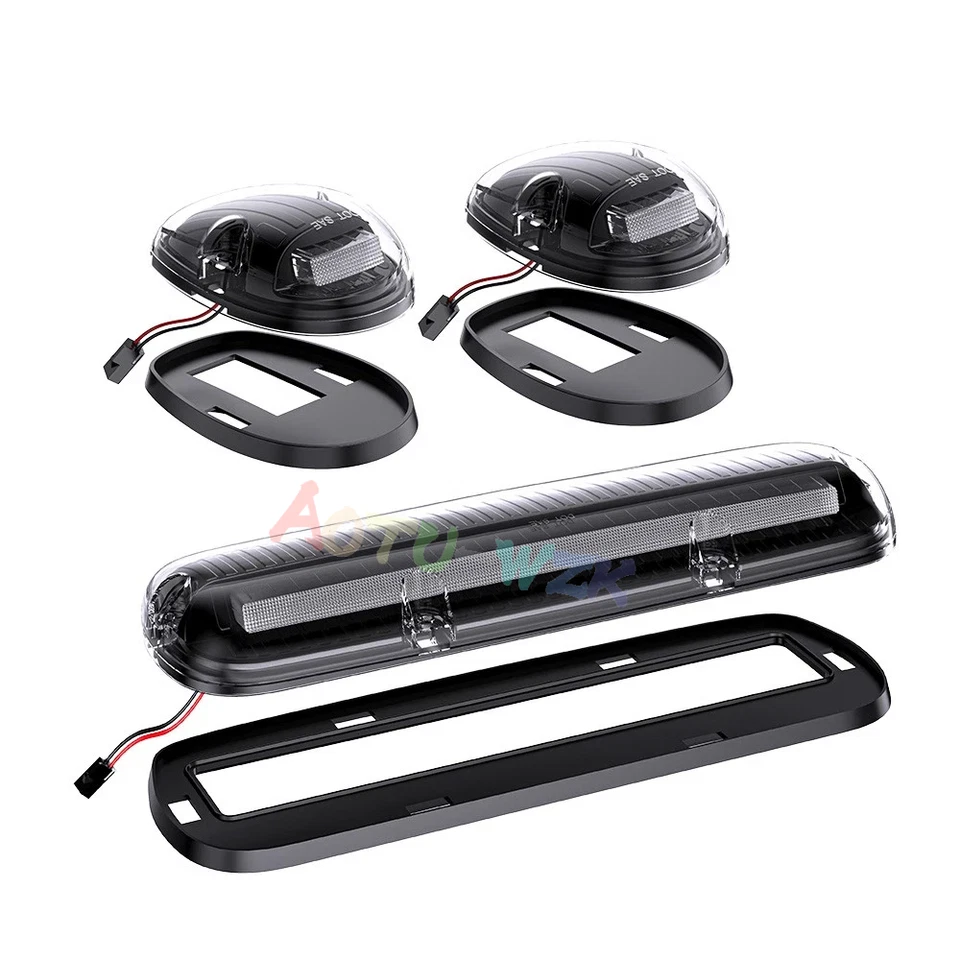 3 peças para Silverado 1500 GMC Sierra 2500 caminhão SUV cabine marcador de teto luz de circulação - Imagem 3 de 4