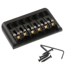 6 String Fixed Hardtail Electric Guitar Bridge Hardtail Roller Saddle Bridge