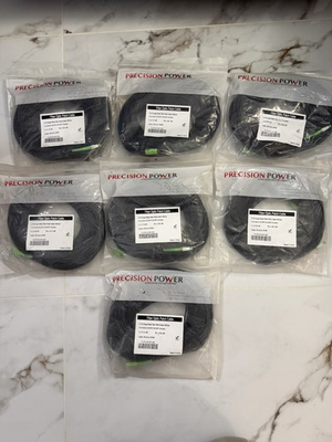 #ad #ad Precision Power Fiber Optic Patch Cable 9 125 Single Mode Lot of 7 x 150 ft $200.00