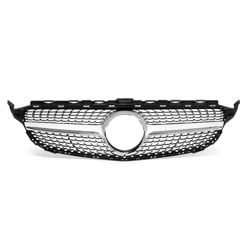 Front Grille Gem Grill For Mercedes-Benz W205 C200 C250 C300 2015-2018 - Picture 7 of 14