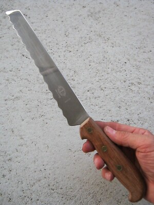 VINTAGE 14'' CARVING KNIFE JERNBOLAGET ESKILSTUNA ROSTFRI MADE IN SWEDEN, RARE!