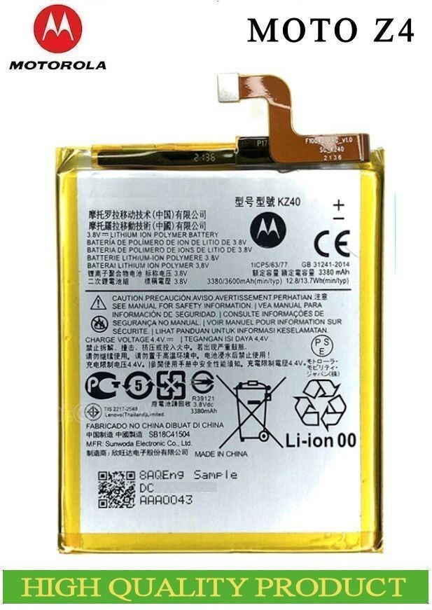 Motorola KZ40 Akku Battery Motorola Moto Z4 XT1980-3 | eBay