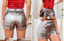 Shorts silber metallic