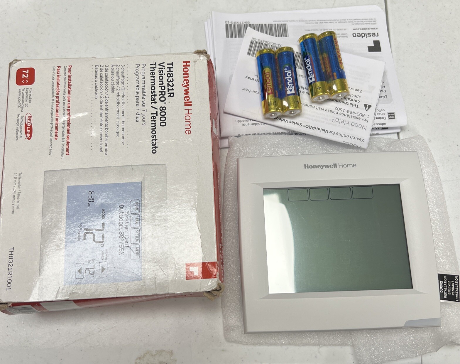 New Open Box Honeywell VisionPRO 8000 RedLINK Programable Thermostat TH8321R1001