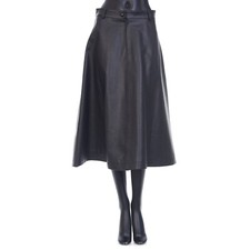 BALENCIAGA 3000$ A-Linien Midirock - schwarze...