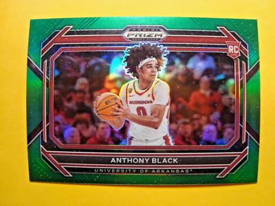 2023 24 Panini Prizm Green Refractor 68 Anthony Black Rookie Ebay 
