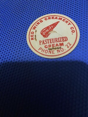 Red Wing Creamery Co Minnesota Pog Pasteurized Cream Phone No 22