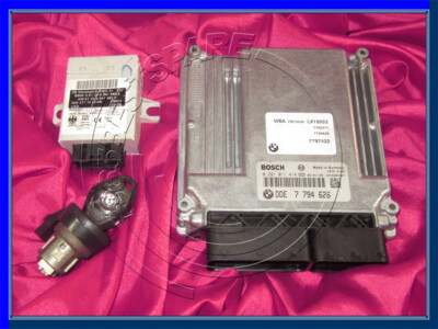 BMW X5 X3's E53 E83 3.0d M57N DIESEL MOTORMODUL DDE EWS3+ SCHLOSS SCHLÜSSEL ECU SET