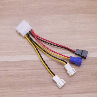 PC Fan Stecker Computer Fall Fan Y-Splitter Adapter CPU-Power-Konverter Kabel
