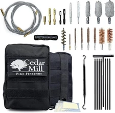 Rifle Shotgun and Pistol Gun Cleaning Kit 9mm.22LR .223 .257 5.56mm .44 Calibers