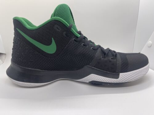 Nike ID KYRIE 3 -  941842-993 Black/Green Size 10 - Picture 1 of 14