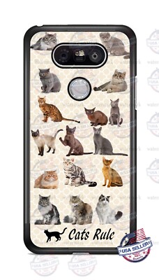 Cat Rulez Cat Collage Personalized Phone Case For iPhone 14 Samsung A32 Google