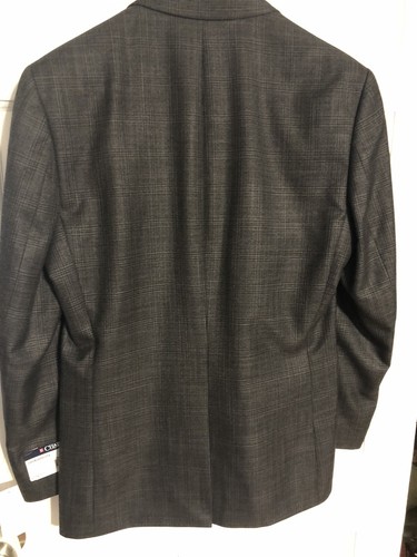 Chaps Mens Sports jacket. Gray Plaid Soft!! NWOT - Picture 2 of 8