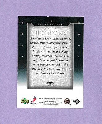 2003-04 SP Authentic HONORS # H2 WAYNE GRETZKY EDMONTON OILERS LA