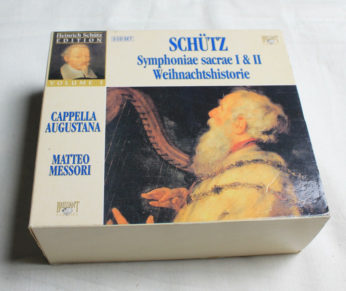 HEINRICH SCHÜTZ SYMPHONIAE SACRAE I & II WEIHNACHTSHISTORIE 5 CD