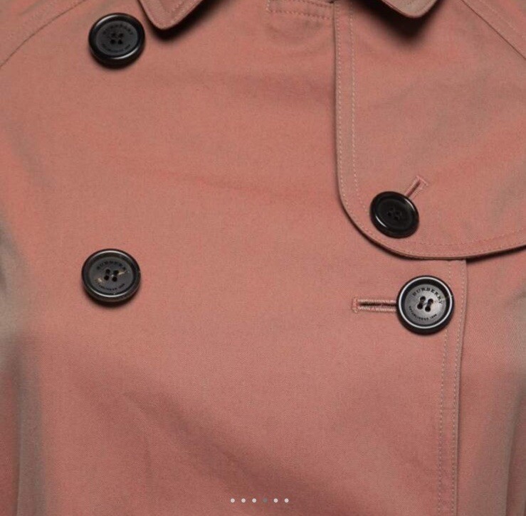 Burberry Prorsum Sandringham Linen Trench Coat Size 4 US