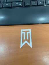 TW Tiger Woods Vinyl white decal sticker set of 4