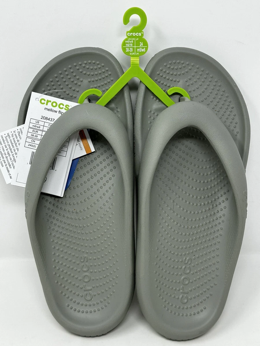 Grey shop flip flops