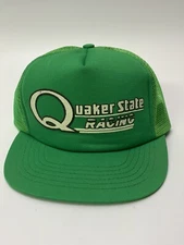 VINTAGE QUAKER STATE RACING  TRUCKER SNAPBACK HAT/CAP