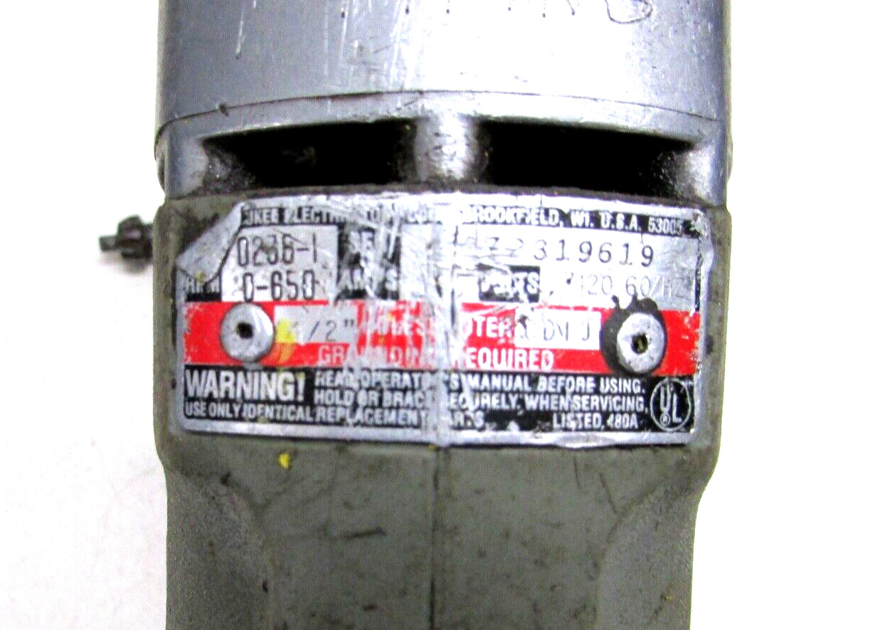 MILWAUKEE TOOLS 1/2&rdquo; ELECTRIC DRILL, No. 0238-1, 0 - 850 RPM