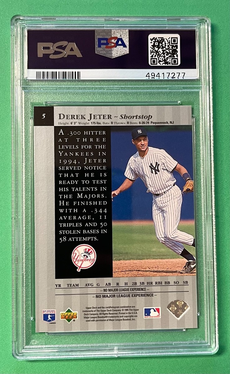 ☆激レア☆【upper deck】hit brigade DEREK JETER 1999 Upper Deck Hit Brigade Card Derek Jeter New York