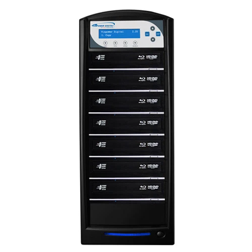 7 Target Blu-ray DVD CD Duplicator 500GB HDD USB 3.0 CopyConnect SharkBlu-S7T-BK - Image 2 of 4