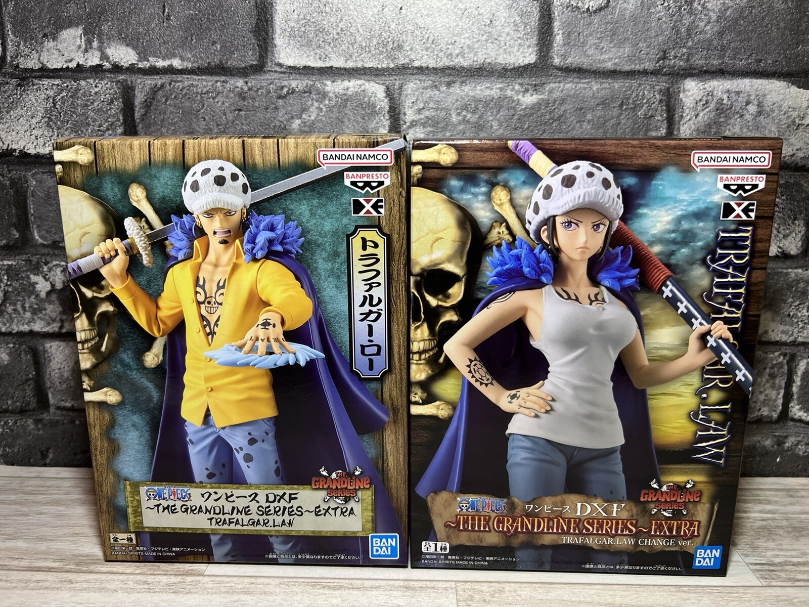Anime One Peace Trafalgar Law DXF The Grandline Series Juego de 2 figuras extra