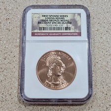 2008 Louisa Adams First Spouse Bronze Medal NGC Graded Brilliant Uncirculated