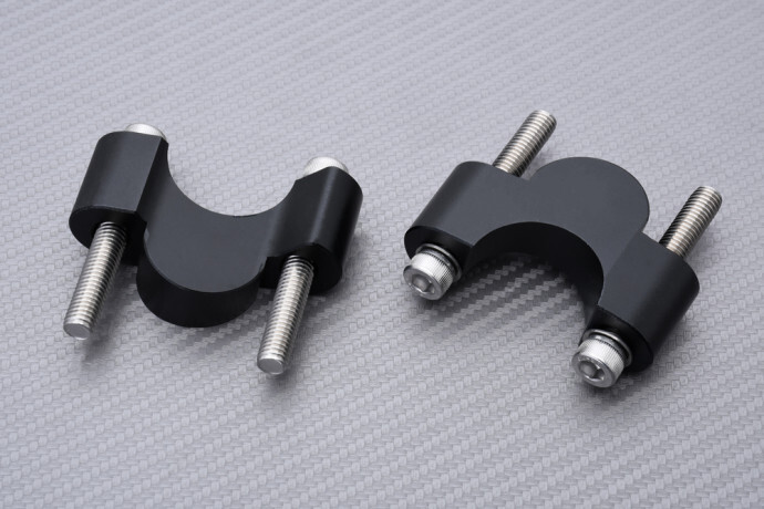 Rehausseur de guidon 40mm argent pour moto BMW R1200RS 2015-2018